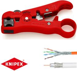 KNIPEX 16 60 06 csupaszító szerszám koax- és adatkábelekhez (125 mm) (16 60 06)