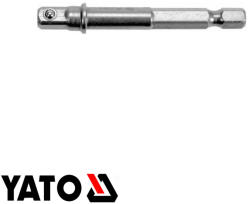 TOYA YT-04625 dugókulcs adapter 1/4" hex >>> 1/4" négyzet , CrV (L=65mm) (YT-04625)