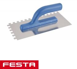 FESTA 31051 glettvas 280x130 mm - fogazott 10x10 mm (inox) (31051)