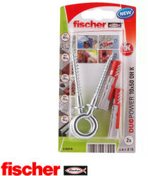 Fischer DuoPower 10x50 OH K szemescsavarral (2 darab) (535015)
