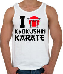 printfashion I love Kyokushin Karate - Férfi atléta - Fehér (9446078)