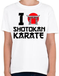 printfashion I love Shotokan Karate - Gyerek póló - Fehér (9447021)