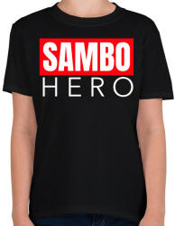 printfashion SAMBO HERO - Gyerek póló - Fekete (9465999)