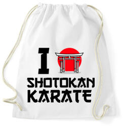 printfashion I love Shotokan Karate - Sportzsák, Tornazsák - Fehér (9447281)