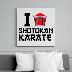 printfashion I love Shotokan Karate - Vászonkép - Fehér (9449561)