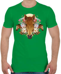 printfashion Lovak - Férfi póló - Zöld (9437883)