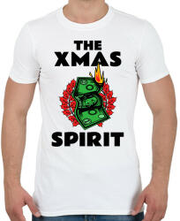 printfashion THE XMAS SPIRIT - Férfi póló - Fehér (9624933)