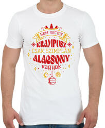 printfashion Nem vagyok krampusz - Férfi póló - Fehér (9559903)