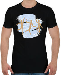 printfashion Tánc - Férfi póló - Fekete (9181228)