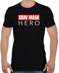 printfashion KRAV MAGA HERO - Férfi póló - Fekete (9463291)