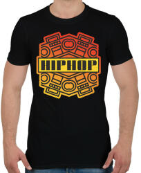 printfashion Hiphop - Férfi póló - Fekete (9614171)