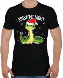printfashion Ssssilent night - Férfi póló - Fekete (9478330)