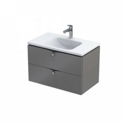 Oristo Set mobilier suspendat Oristo Siena gri mat cu lavoar Amelia 80cm (ORS45-SD2S-80-12/UME-AM-80-92) (ORS45-SD2S-80-12/UME-AM-80-92)