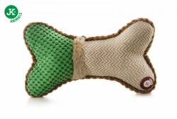 JK ANIMALS Plüss csont, 24 cm, zöld, csipogó játék kutyáknak