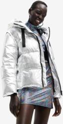 Desigual geaca femei, culoarea argintiu, de iarna 9BYY-KUD0WC_SLV