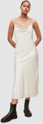 AllSaints rochie culoarea alb, midi, drept 9BYY-SUD1TC_00X