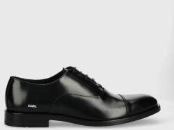 Karl Lagerfeld pantofi de piele Urano Iv barbati, culoarea negru 9BYY-OBM1AU_99X