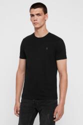 AllSaints tricou din bumbac culoarea negru, neted 9BYY-TSM1S4_99X