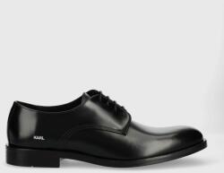 Karl Lagerfeld pantofi de piele Urano Iv barbati, culoarea negru 9BYY-OBM1AW_99X