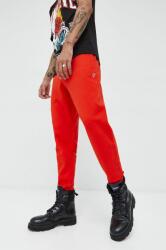 Superdry pantaloni de trening din bumbac barbati, culoarea rosu, neted 9BYY-SPM0LC_33X