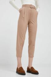 United Colors of Benetton pantaloni femei, culoarea bej, drept, high waist 9BYY-SPD0PR_80X