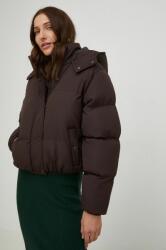 Answear Lab geaca femei, culoarea maro, de iarna, oversize BMYY-KUD008_89X