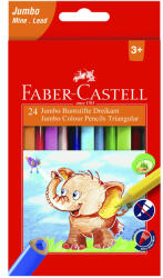 Faber-Castell Creioane colorate triunghiulare FABER-CASTELL juumbo 24 culori (FC116524)