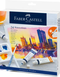 Faber-Castell Tempera Acuarele 24 Culori 9ml + Paleta Faber-castell (fc169624)