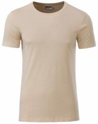 James & Nicholson (Daiber) Klasszikus férfi biopamut póló 8008 - Stone | 2XL (1-8008-1755299)