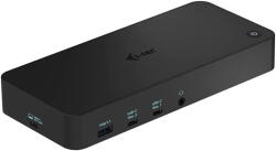 i-tec Docking Station Thunderbolt 3 CATRIPLEDOCKPDPRO - 2x USB-C, 2x USB-A, 3x HDMI, 2x DisplayPort, RJ-45 Gigabit LAN, PD 100 W, Negru (CATRIPLEDOCKPDPRO) - pcone