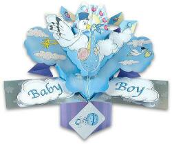 Second nature Изскачаща 3D картичка Baby Boy