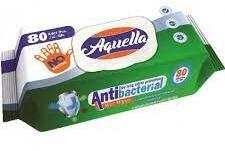 Antibakteriális törlőkendő - Aquella - 80 lapos
