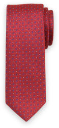 Willsoor Férfi keskeny piros nyakkendő geometrikus mintával 14535
