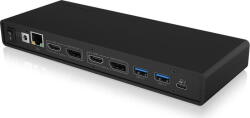 RaidSonic Docking Station USB-C 60658 - USB-C, HDMI, DisplayPort, Gri (60658) - pcone