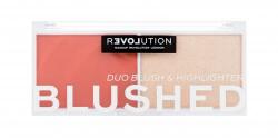 Revolution Relove Colour Play Blushed Duo Blush & Highlighter konturovací paletka 5, 8 g pentru femei Daydream