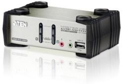 ATEN KVMP превключвател ATEN - CS1732B, 2 порта, PS/2-USB, VGA, Audio (ATEN-CS1732B-A7-G)