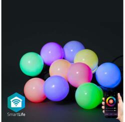 Nedis WIFILP03C10 - LED RGB Dekoratív lánc 10xLED 12m IP65 Wi-Fi Tuya WIFILP03C10 (NE0489)