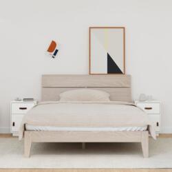 vidaXL Noptiere, 2 buc. , alb, 40x34x55 cm, lemn masiv de pin (818308)