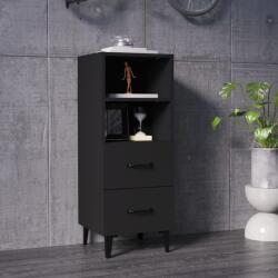 vidaXL Servantă, negru, 34, 5x34x90 cm, lemn compozit (812367) Comoda