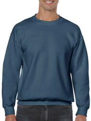 Gildan Uniszex Pulóver Hosszú ujjú Gildan Heavy Blend Adult Crewneck Sweat - L, Indigókék