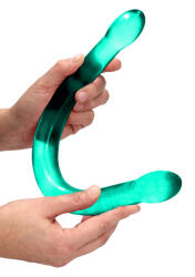 RealRock Double Dong 17" 42cm Turquoise Dildo