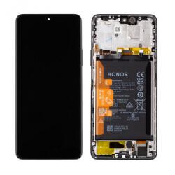Huawei Honor Magic4 Lite, Honor X9 (4G és 5G 2022) Előlap Keret+LCD Kijelző+Érintőpanel, Fekete (0235ACGA) Gyári, Service Pack