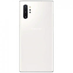 Samsung Galaxy Note 10+ N975 akkufedél (hátlap) kamera lencsével és ragasztóval, fehér GH82-20588B
