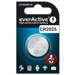 everActive Baterie Litiu CR2025 Everactive, High Performance, 3V, 1BL