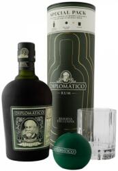 Diplomático Exclusiva Reserva rum 0, 7L 40% pohár + jégforma