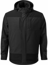 MALFINI Férfi téli softshell dzseki Vertex - Ebony gray | 3XL (W559418)