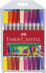 Faber-Castell Carioci cu 2 capete Faber-Castell FC151119, 20 culori (FC151119)