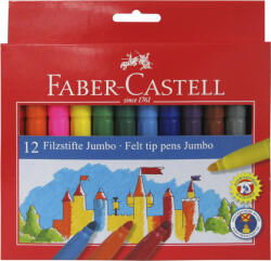 Faber-Castell Carioci Jumbo Faber-Castell FC554312, 12 culori (FC554312)