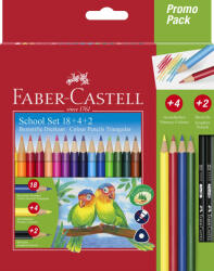 Faber-Castell Creioane Colorate Triunghiulare 18+4+2 Promo Faber-castell (fc201597)