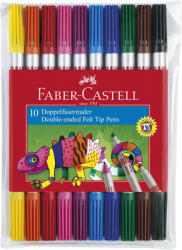 Faber-Castell Carioci cu 2 capete Faber-Castell FC151110, 10 culori (FC151110)